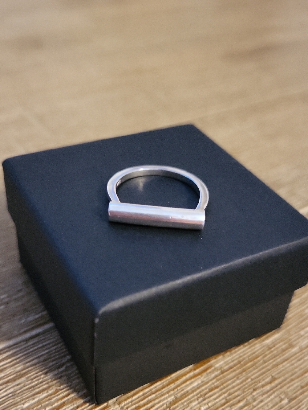Sterling Silver Minimalist Bar Ring